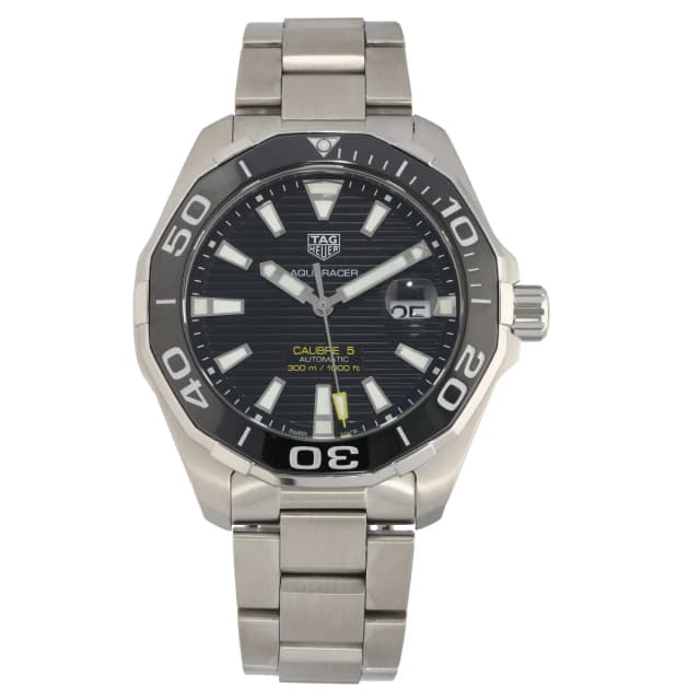 TAG Heuer Aquaracer WAY201A 44mm Stainless Steel Watch from H&T, photo 1 of 1