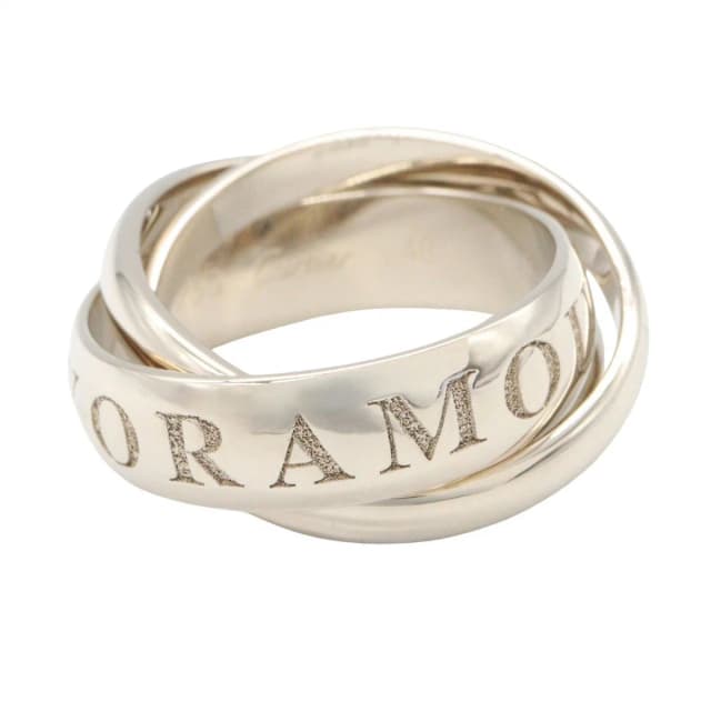 Cartier Ring Trinity 18K White Gold in White from The Reluxe, photo 1 of 1