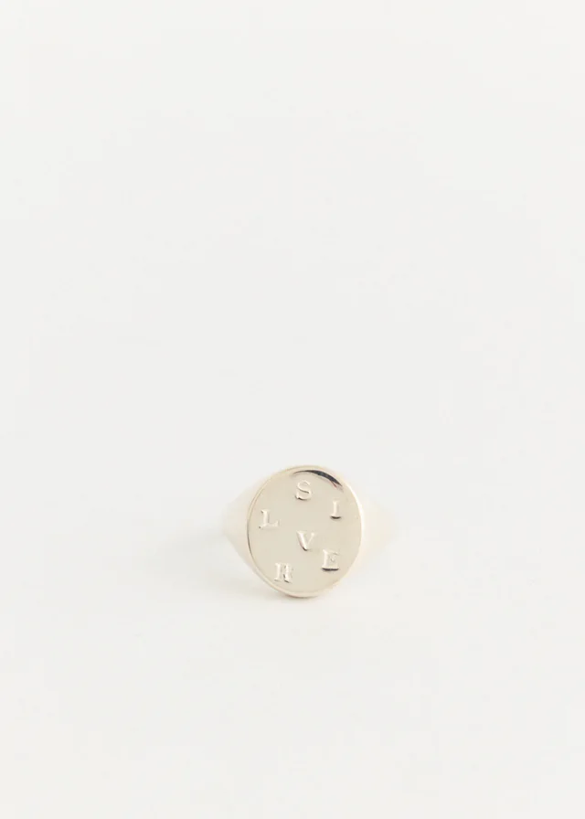 Bleue Burnham Silver Signet Ring in SILVER (925), image 1 of 1 from Incu