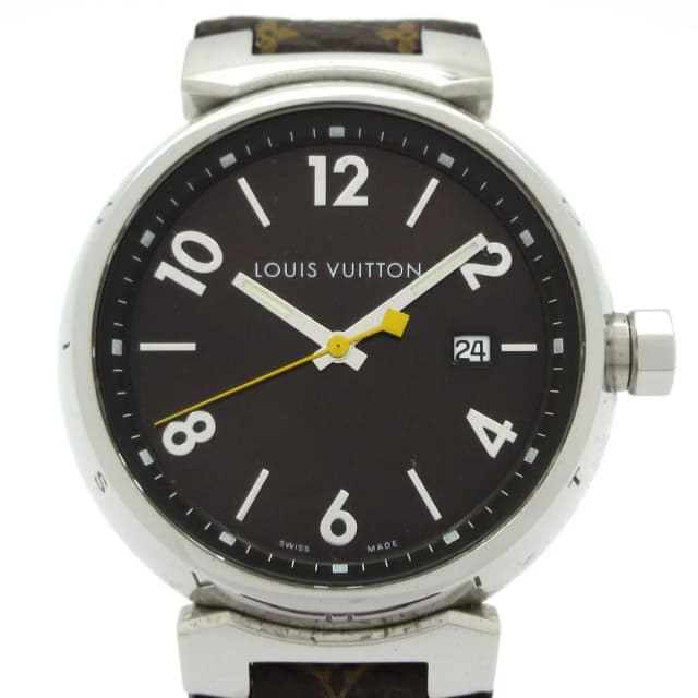 Louis Vuitton Watch Tambour GM Dark Brown in Brown Coated canvas from The Reluxe, photo 1 of 1