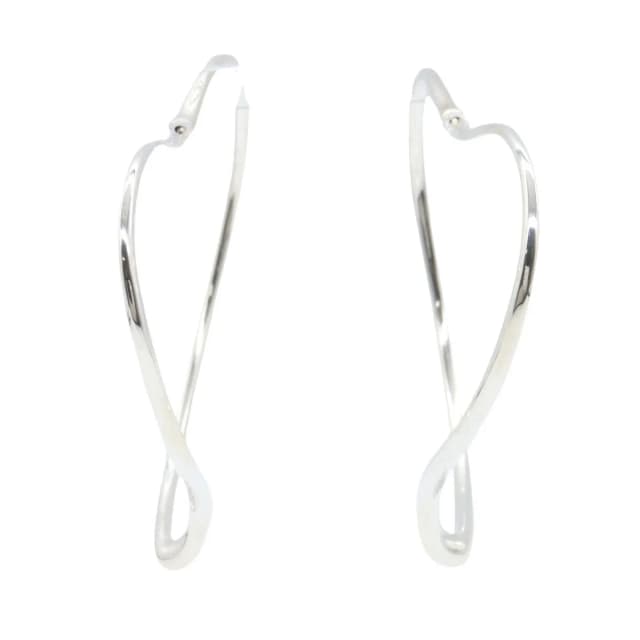 Tiffany & Co. Single Earring Open Heart Hoop 925 Sterling Silver in Silver from The Reluxe, photo 1 of 1