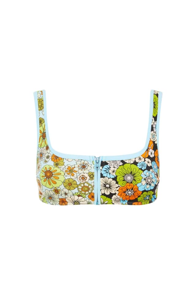 2504 - RESORT 26 ORANGE BLOSSOM ZIP SCOOP TOP, image 1 of 1 from Alemais