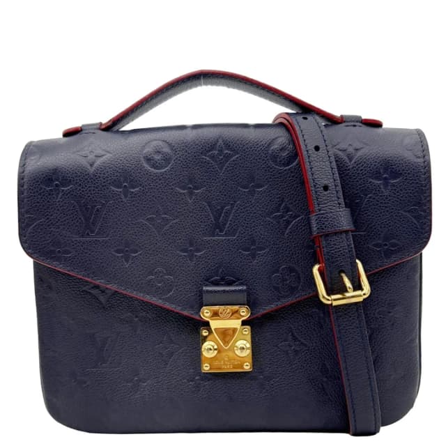 Louis Vuitton Metis Pochette Empreinte Leather Crossbody Bag Blue in Blue Leather from Dallas Designer Handbags, photo 1 of 1