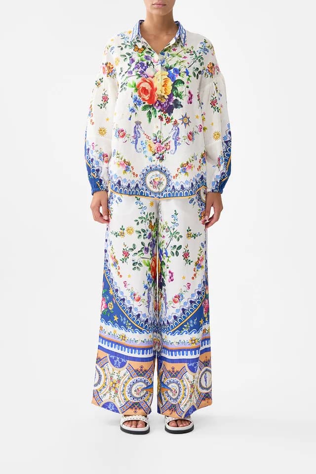 Camilla eBoutique BALLOON SLEEVE BLOUSE TILES DARLS, image 1 of 1 from CAMILLA
