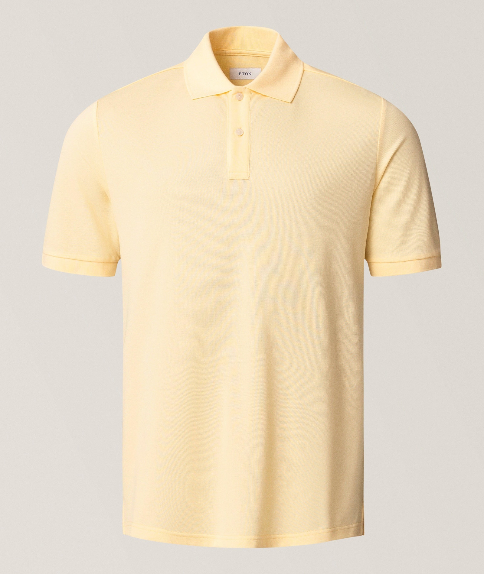 Eton Pima Cotton Piqué Polo in Yellow Cotton & Cotton Blends, image 1 of 1 from Harry Rosen
