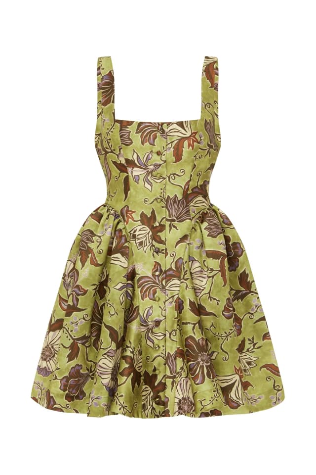 2504 - RESORT 26 CITRON FLOUNCE MINI DRESS, image 1 of 1 from Alemais