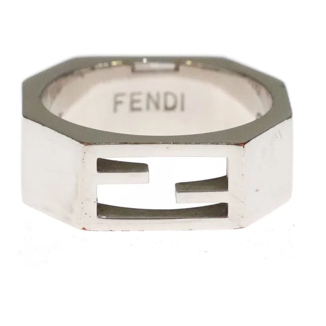 Fendi Baguette Logo Ring Silver in Silver from The Reluxe, photo 1 of 1
