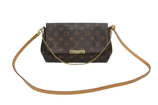 Louis Vuitton Monogram Favorite MM Shoulder Bag Brown Gold in Brown Coated canvas from The Reluxe, photo 1 of 1