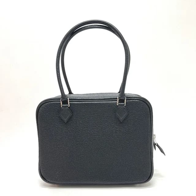 Hermès Handbag Plume Mini Chevre Mysore Noir Black in Black Goatskin from The Reluxe, photo 1 of 1