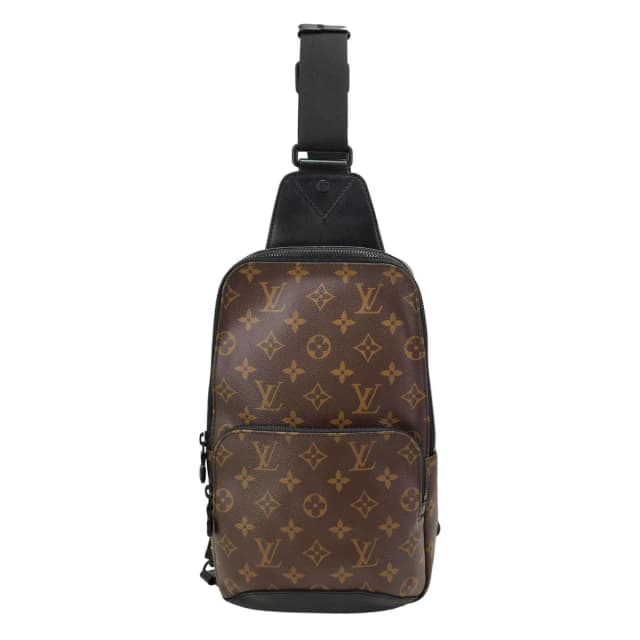 Louis Vuitton Avenue Sling Monogram Macassar Canvas Crossbody Bag Brown in Brown Canvas from Dallas Designer Handbags, photo 1 of 1