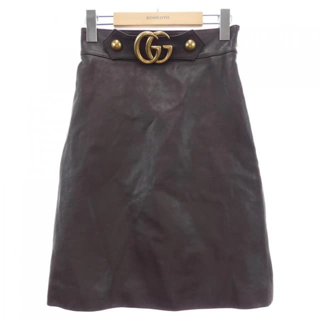 Gucci Skirt Brown in Brown Leather from The Reluxe, photo 1 of 1