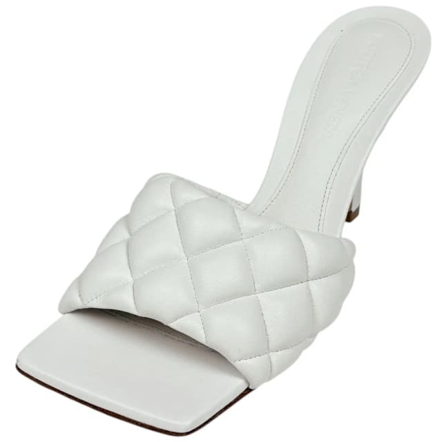 Bottega Veneta Shoes Sandals Leather White in White Leather from The Reluxe, photo 1 of 1