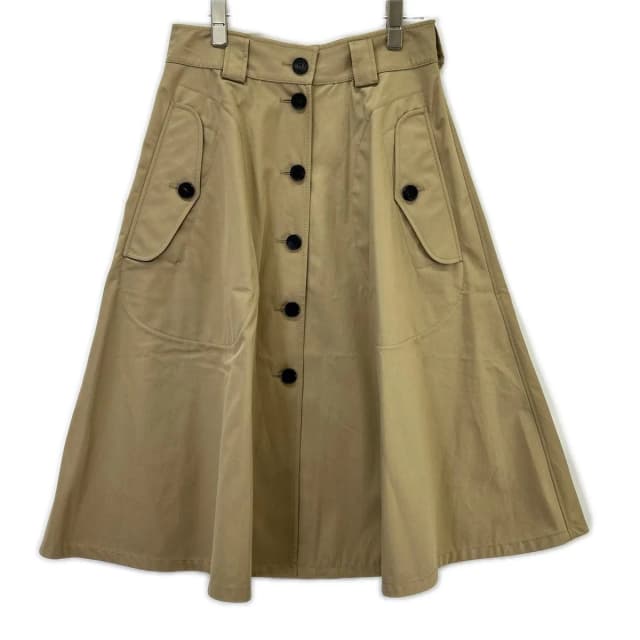 Dior Flare Trench Skirt in Beige from The Reluxe, photo 1 of 1