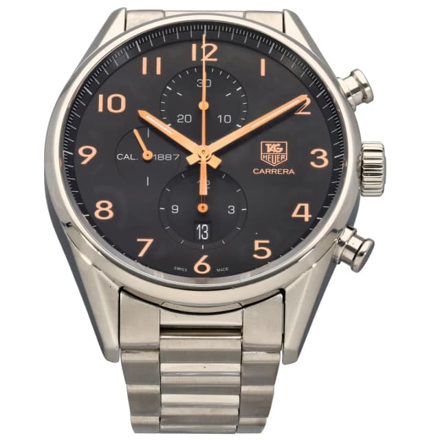 TAG Heuer Carrera CAR2014-2 43mm Stainless Steel Watch from H&T, photo 1 of 1