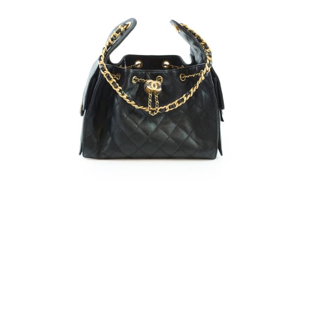 Chanel 25 Small Caviar Black in Black Caviar leather from The Purse Affair, photo 1 of 1