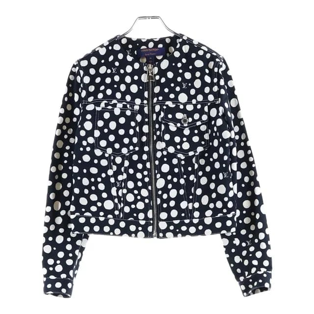 Louis Vuitton YK Infinity Dot Zip Up Collarless Jacket Cotton Yayoi Kusama from The Reluxe, photo 1 of 1
