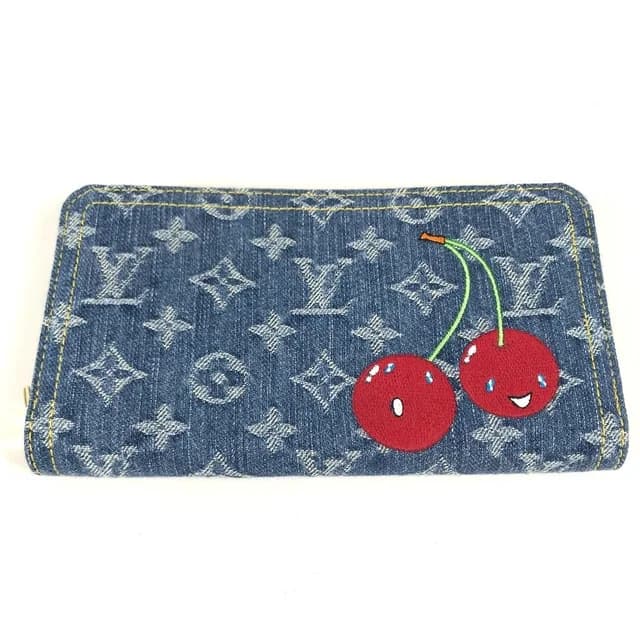 Wallet LV TM Zippy Blue in Blue Denim from The Reluxe, photo 1 of 1