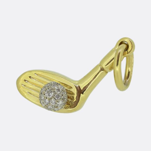 Tiffany & Co. Diamond Golf Club Charm Pendant from The Vintage Jeweller, photo 1 of 1