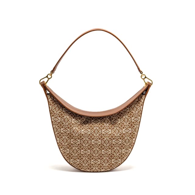 Loewe Medium Luna Bag Anagram Jacquard Canvas/Calfskin Tan/Pecan GHW in Brown Calfskin from EMIER, photo 1 of 1