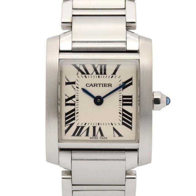 Cartier Watch Tank Francaise SM Silver Stainless Steel in Silver from The Reluxe, photo 1 of 1