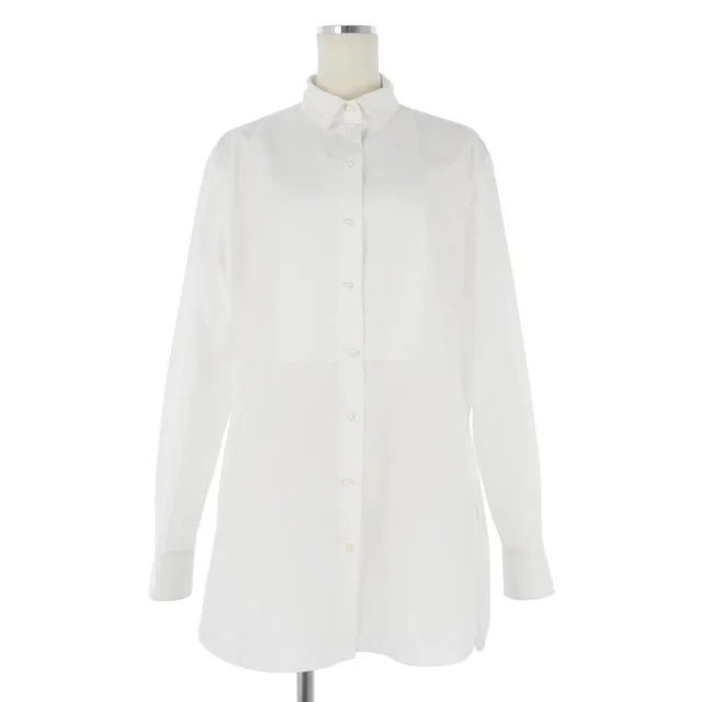 Celine Phoebe Philo Era Tuxedo Shirt Pearl Button Long Sleeve White 38 in White from The Reluxe, photo 1 of 1