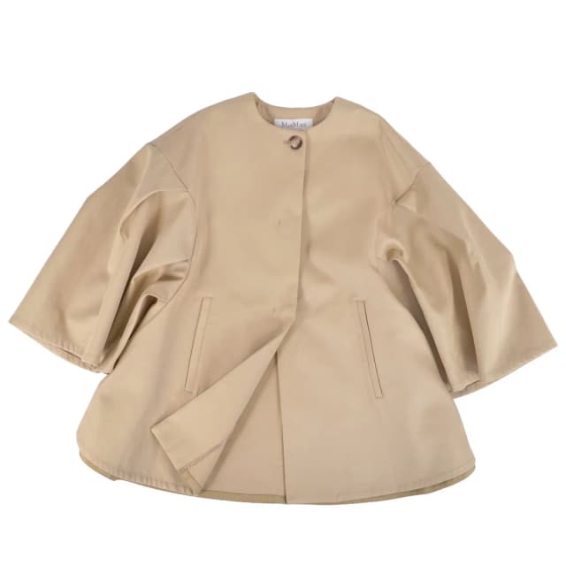 Max Mara White Tag Coat Poncho in White from The Reluxe, photo 1 of 1