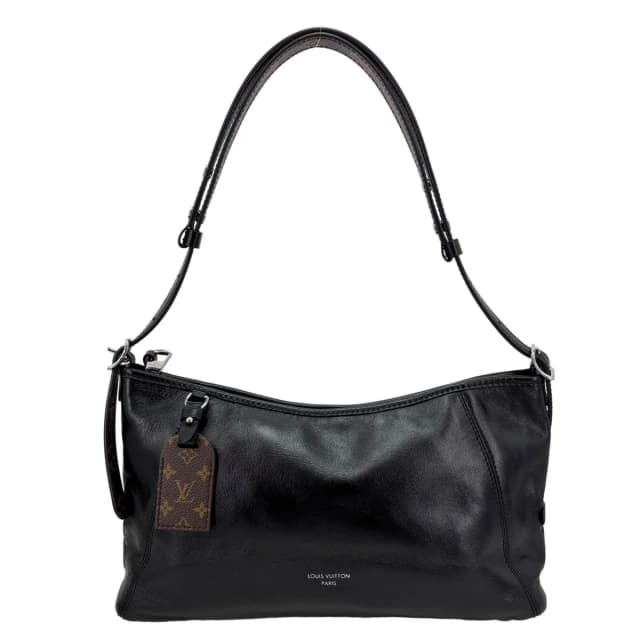 Louis Vuitton Carryall Vibe East West Lambskin Leather Shoulder Bag Black in Black Lambskin from Dallas Designer Handbags, photo 1 of 1