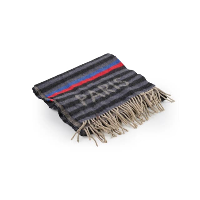 Louis Vuitton 1854 Striped Wool Scarf Grey in Grey Wool from The Purse Affair, photo 1 of 1