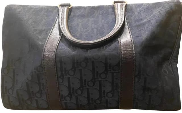 Dior Blue Oblique Monogram Boston Navy Duffle in Navy from Bagriculture, photo 1 of 1