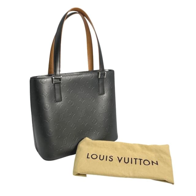 Louis Vuitton Monogram Matte Handbag Stockton Noir in Black from The Reluxe, photo 1 of 1