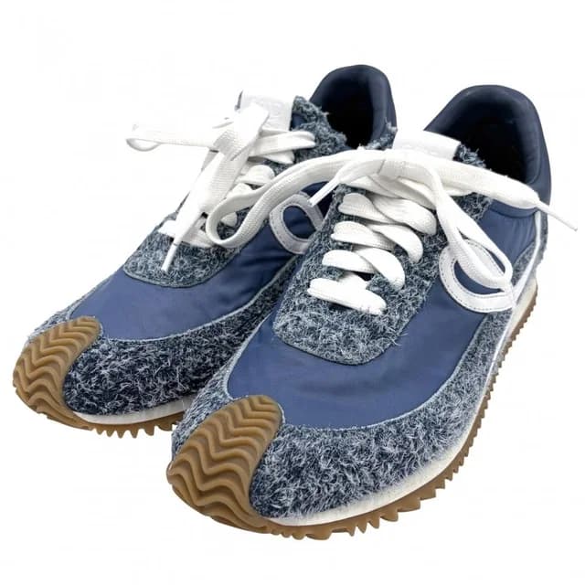 Loewe Sneakers Flo Runner Shoes Running Nylon Suede Blue 40 in Blue Suede from The Reluxe, photo 1 of 1