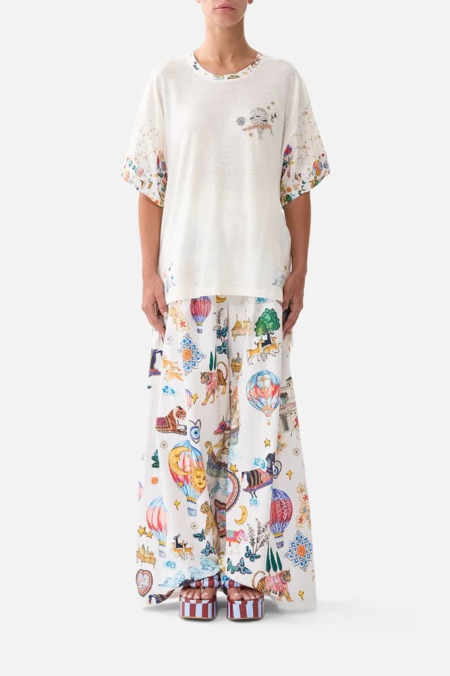 Camilla eBoutique PANELLED SIDE SPLIT TEE KAPADOKYA KITSCH, image 1 of 1 from CAMILLA