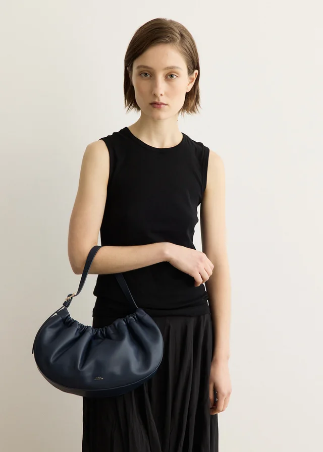 A.P.C. Ninon Hoop Bag in IAK DARK NAVY, image 1 of 1 from Incu