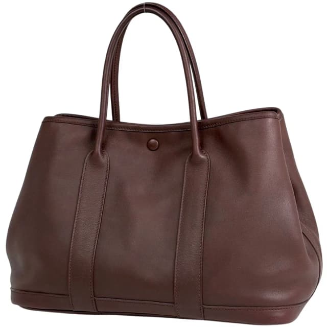 Hermès Garden Party TPM Handbag Bolduc Ribbon Tote Voswift Brown in Brown Swift leather from The Reluxe, photo 1 of 1