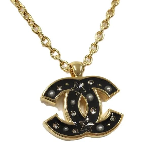Chanel Necklace CC Logo Plated Gold in Gold from The Reluxe, photo 1 of 1