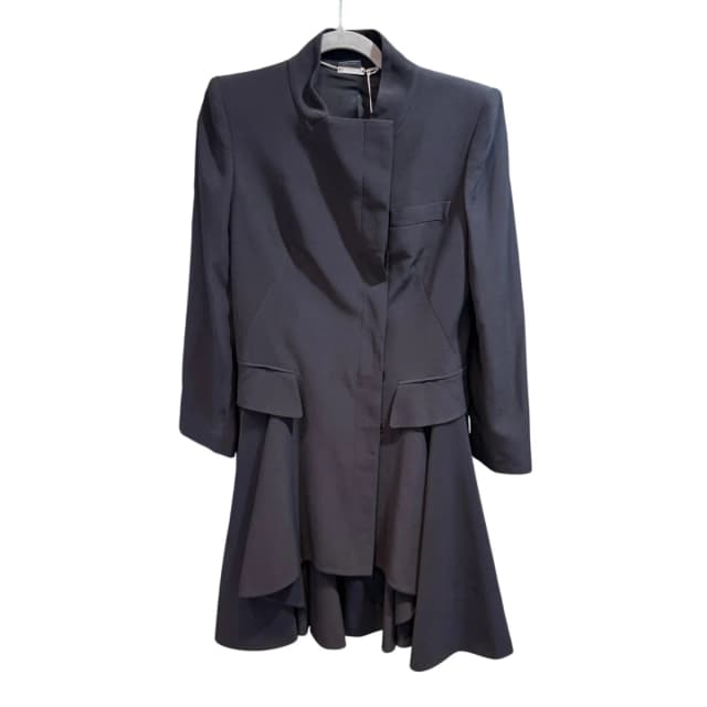 Alexander McQueen Flare Coat Dress Size 44 in Black from Revivre, photo 1 of 1