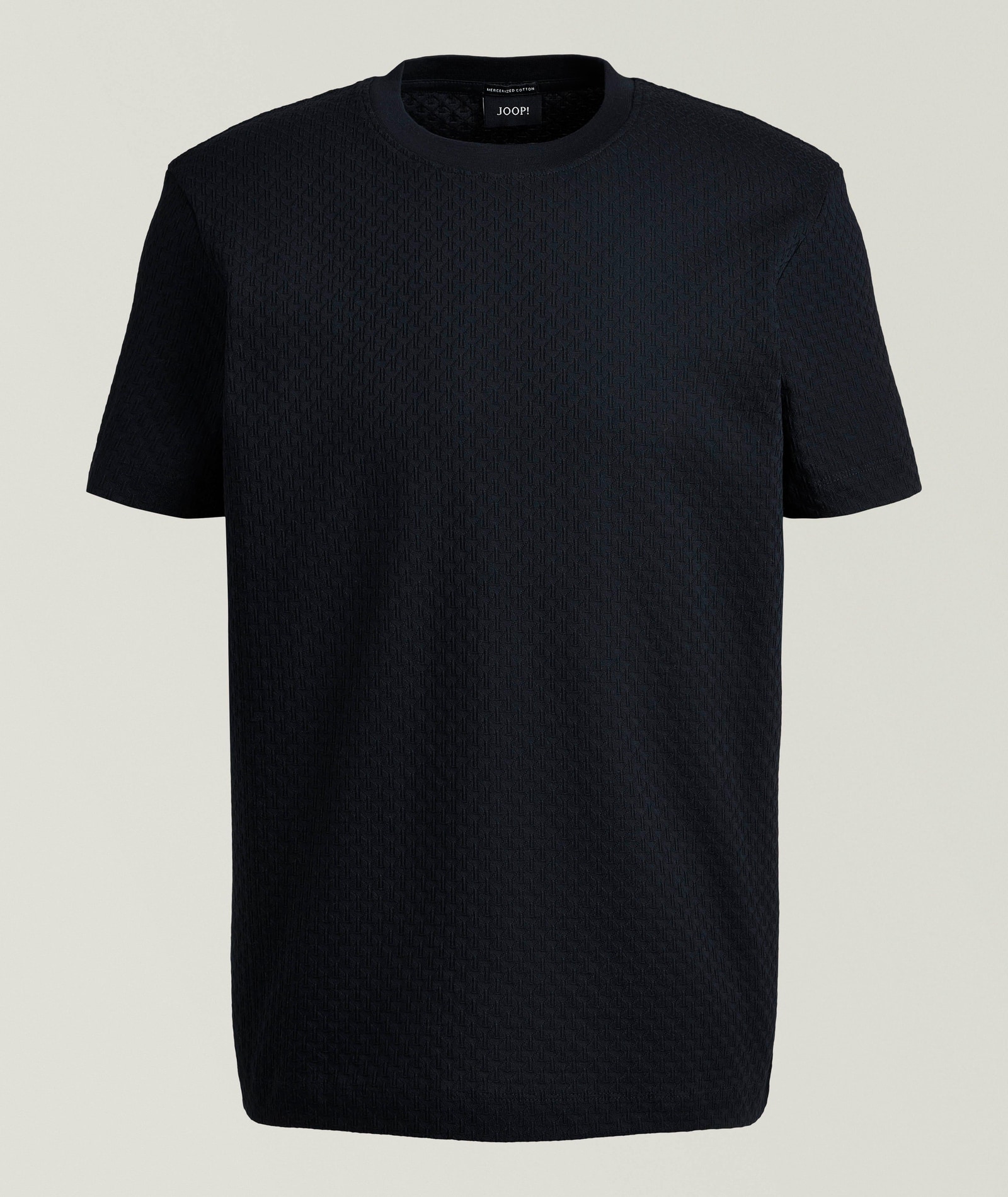 Enrique Mercerized Cotton Knit T-Shirt in Blue, image 1 of 1 from Harry Rosen