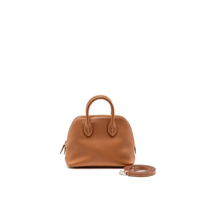 Hermès Mini Bolide Evercolor Gold SHW Stamp K in Gold Leather from EMIER, photo 1 of 1