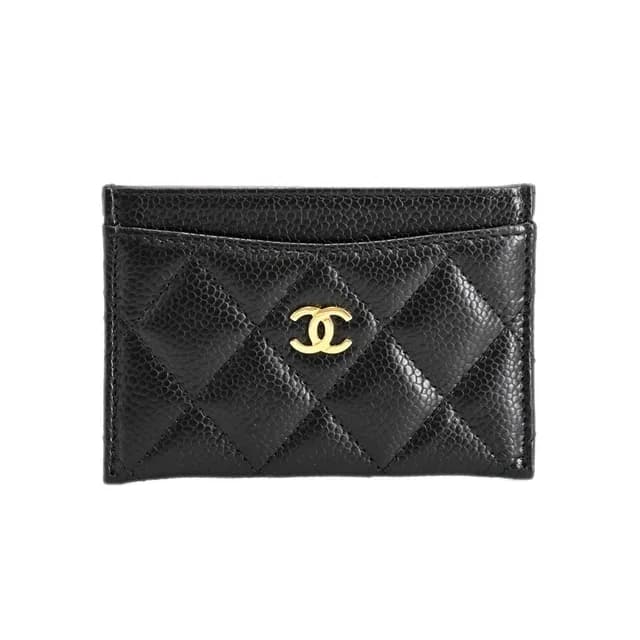 Chanel Card Case Card Holders Black in Black Caviar leather from The Reluxe, photo 1 of 1