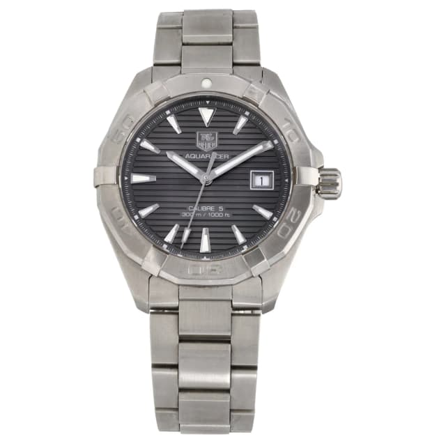 TAG Heuer Aquaracer WAY2113 41mm Stainless Steel Watch from H&T, photo 1 of 1