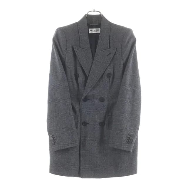 Balenciaga Glen Check Double Jacket Gray in Grey from The Reluxe, photo 1 of 1