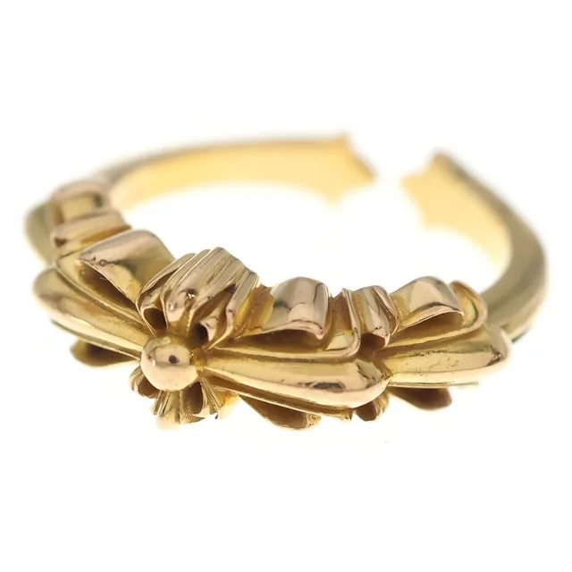 Chrome Hearts 22K Baby Classic Double Floral Ring Gold in Gold from The Reluxe, photo 1 of 1
