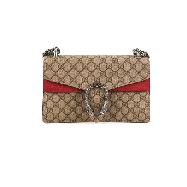 Gucci Small Dionysus Shoulder Bag Red in Red Canvas from The Purse Affair, photo 1 of 1