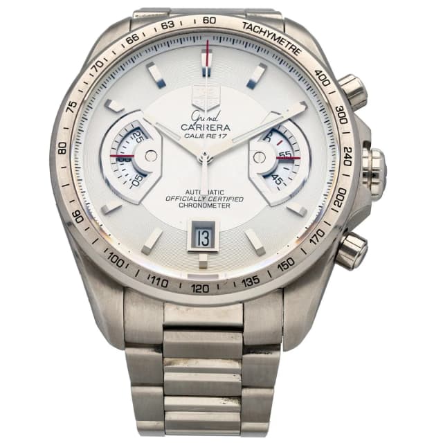 TAG Heuer Grand Carrera CAV511B 43mm Stainless Steel Watch from H&T, photo 1 of 1