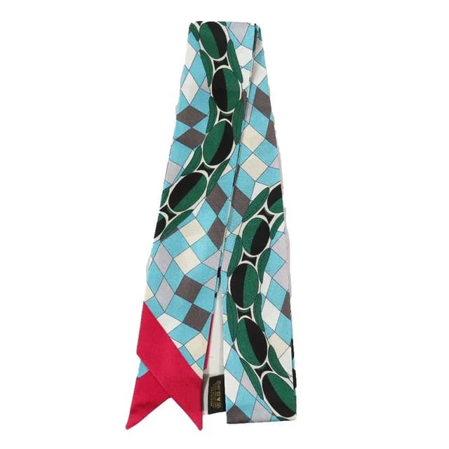 Bvlgari Serpenti Sherry Scarf Ribbon Bandana 100% Silk All Over Pattern in Silk from The Reluxe, photo 1 of 1