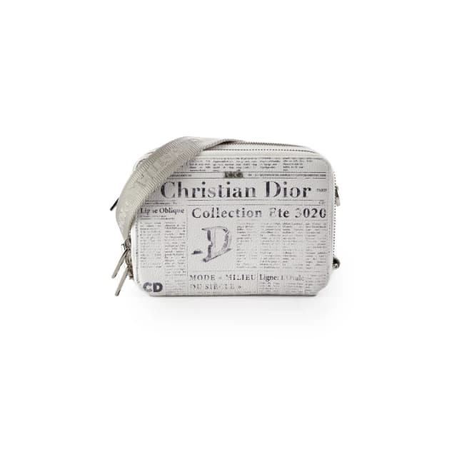 Dior x Daniel Arsham Newspaper Crossbody Bag in Leather from The Purse Affair, photo 1 of 1