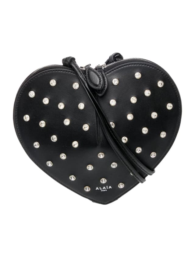 ALAÏA Le Cœur in black Leather from The RealReal, photo 1 of 1