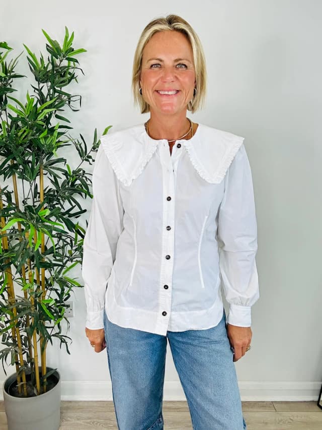 GANNI Cotton Shirt - Size 38 from Edit Second Hand, photo 1 of 1