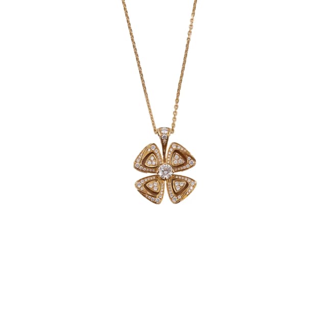 Bvlgari Fiorever Necklace Rose Gold in Pink from The Purse Affair, photo 1 of 1