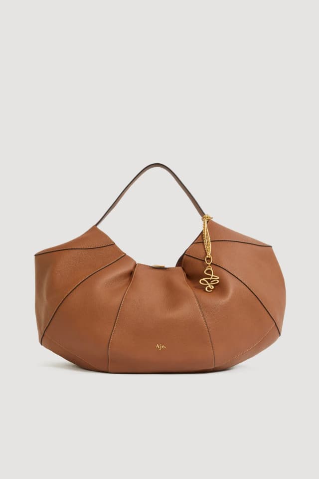 AJE Emerson Large Tote in AMBER BROWN, image 1 of 1 from Aje
